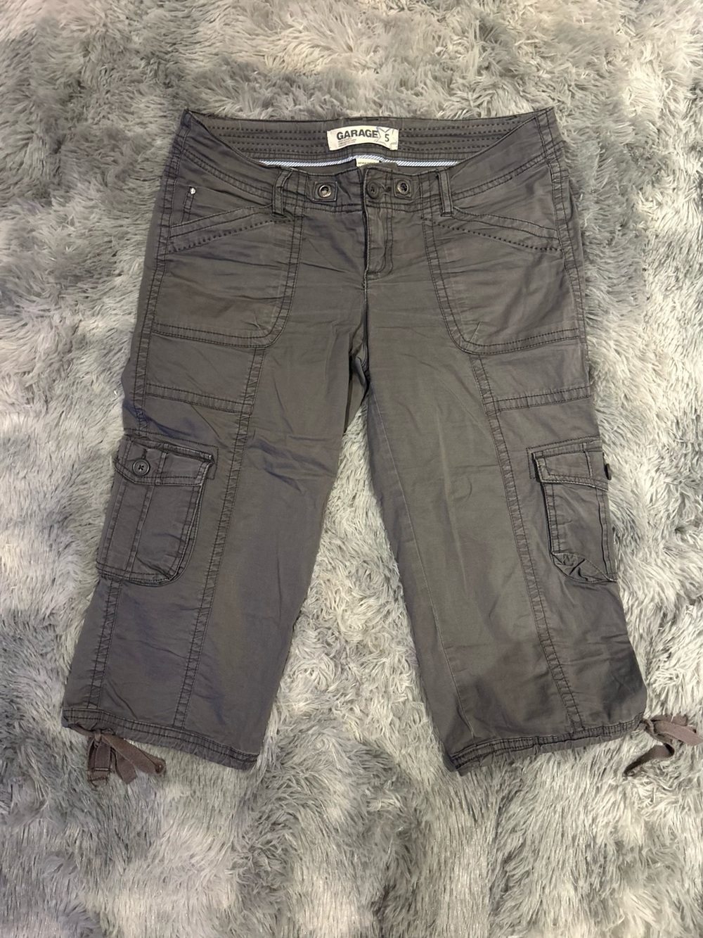 Garage Women's Charcoal Cargo Shorts
